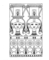 A coloring page of the old egypt